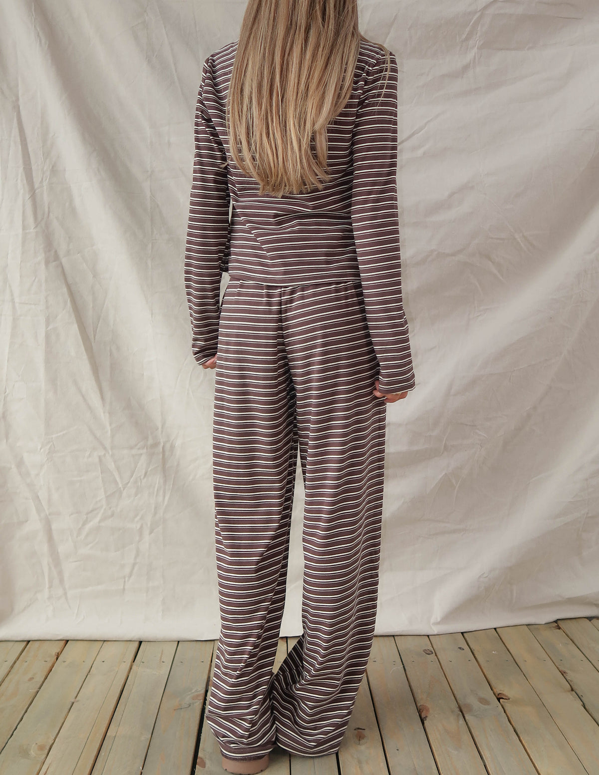 Weekend Drift Striped Set