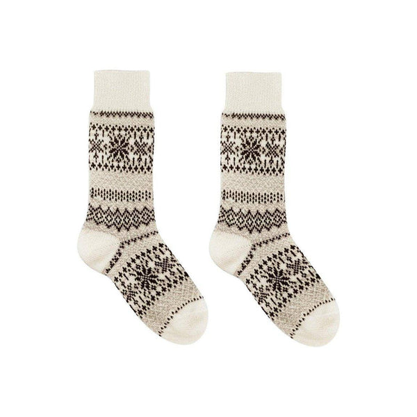 Nordic Socks Soft Cozy Socks in Creme