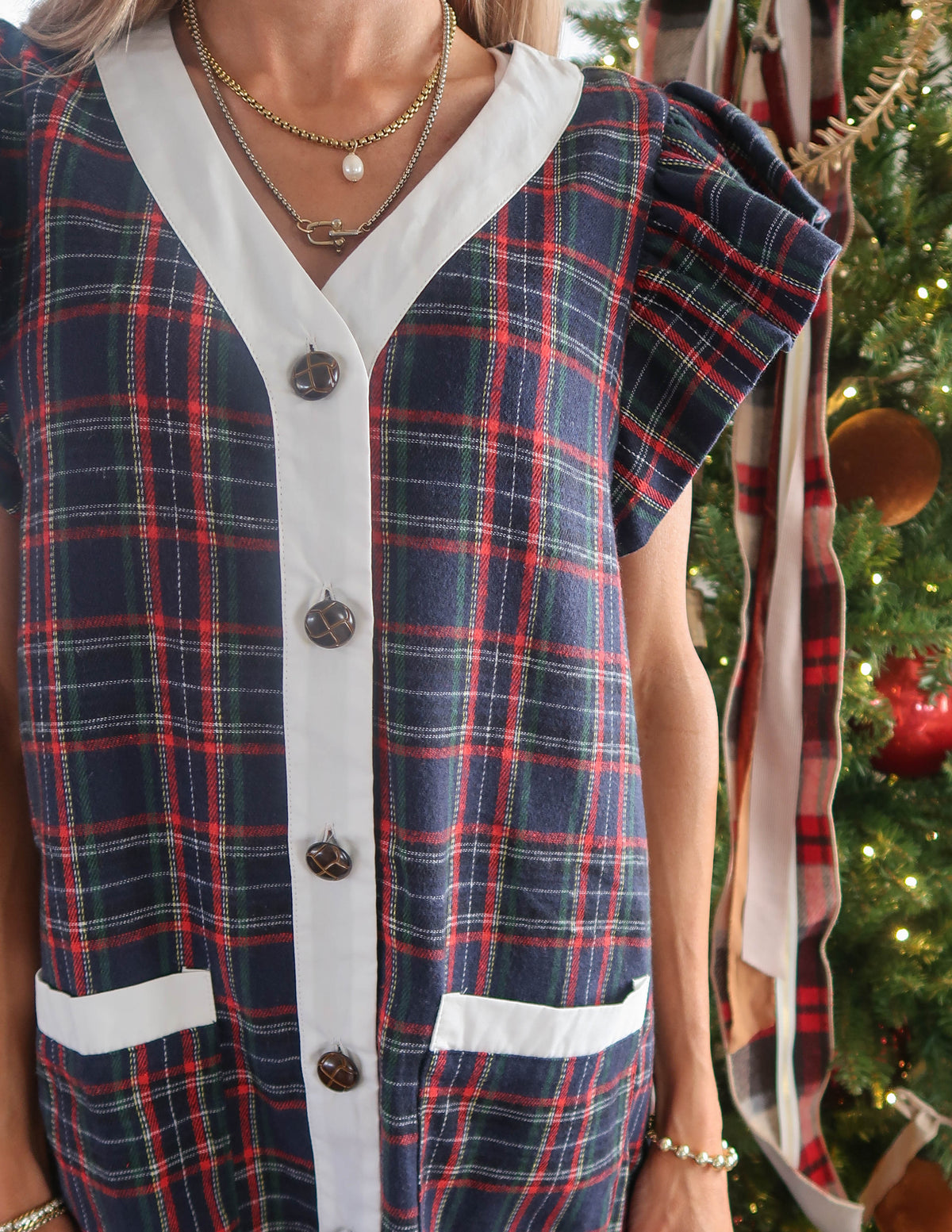 Uptown Plaid Dress