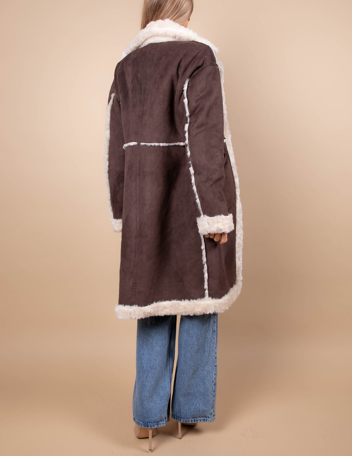 Aspen Shearling Longline Coat