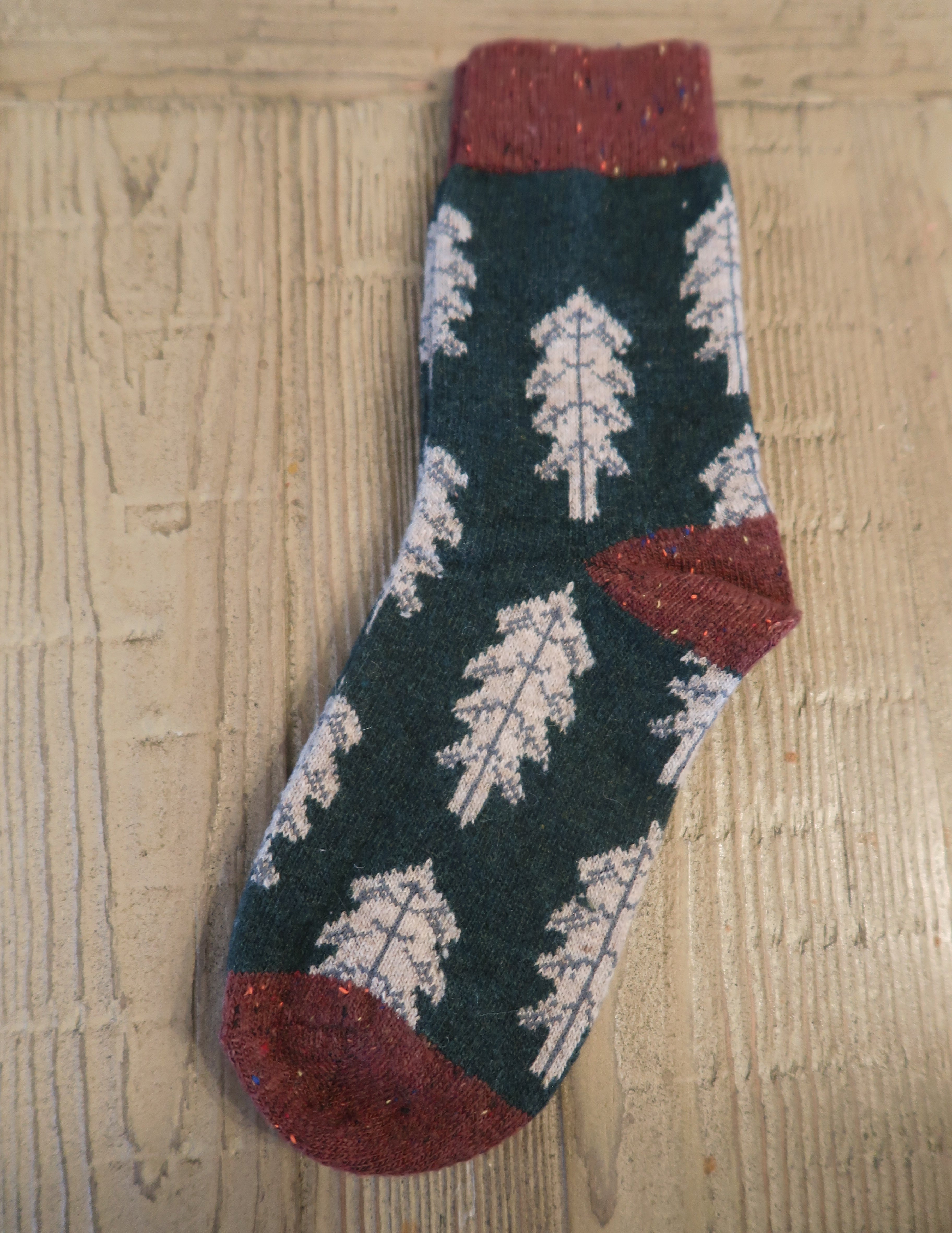 Winter Tree Sock