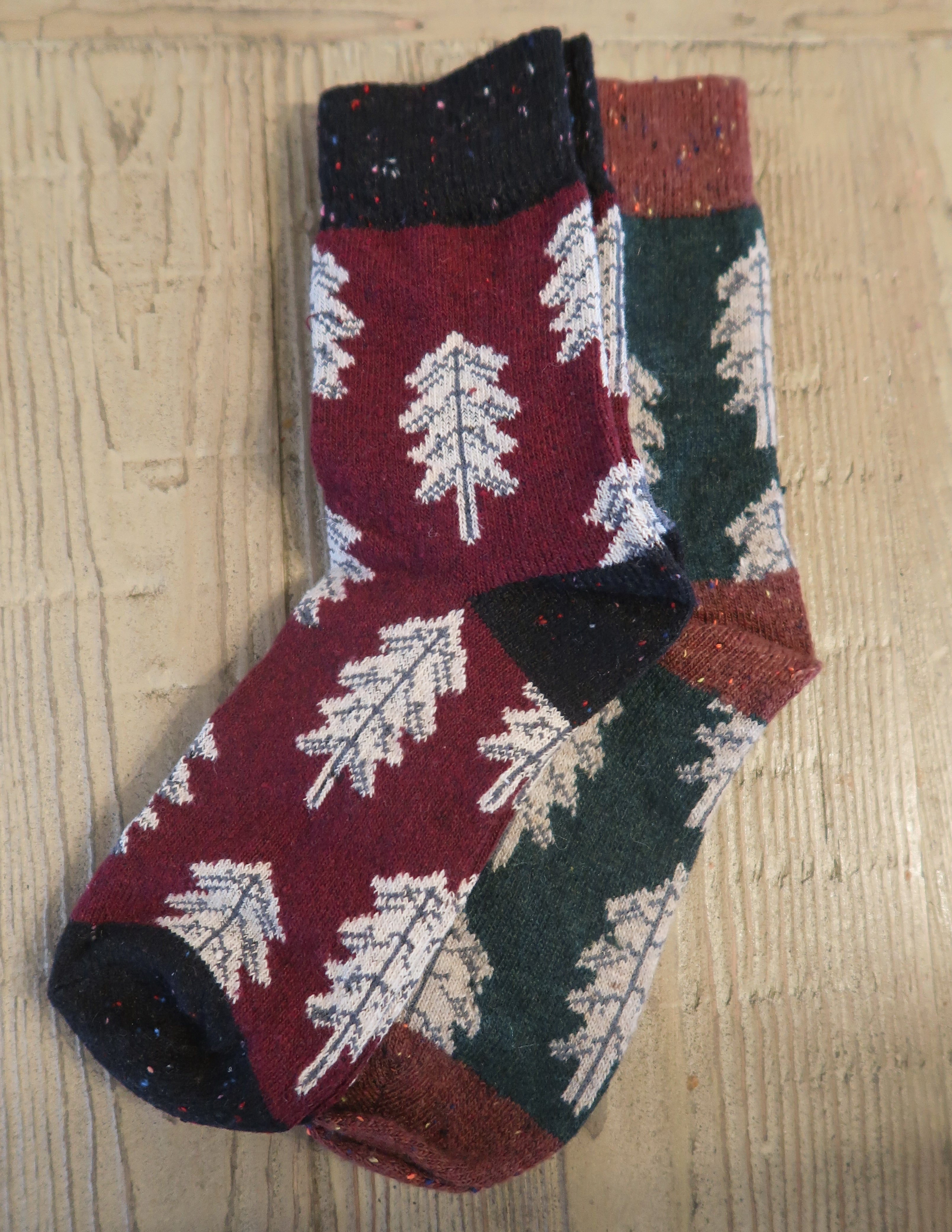 Winter Tree Sock