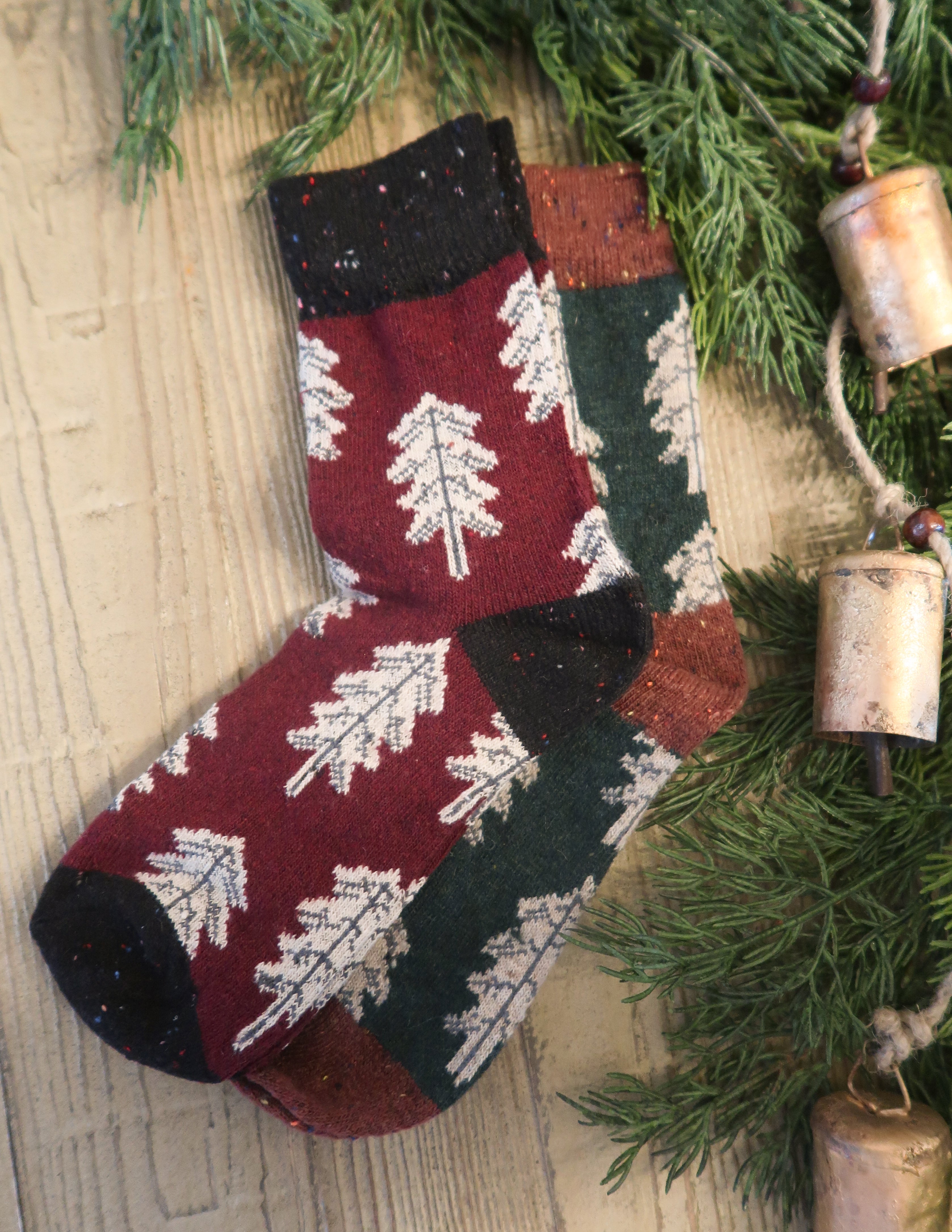 Winter Tree Sock