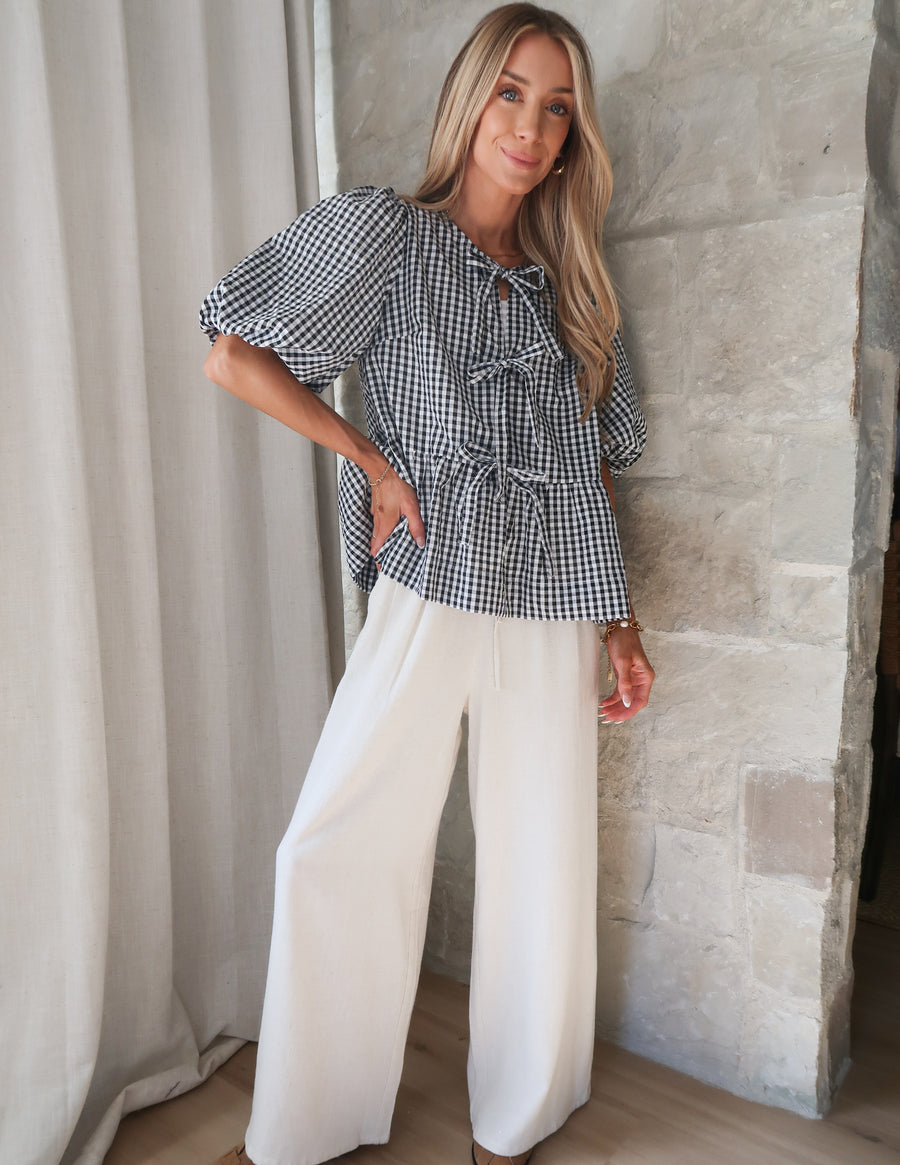 Kiki Plaid Top