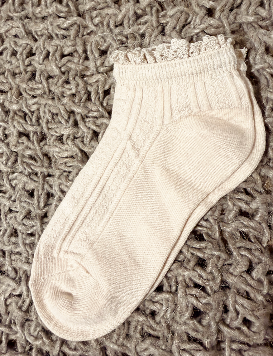 Short Lace Detail Socks