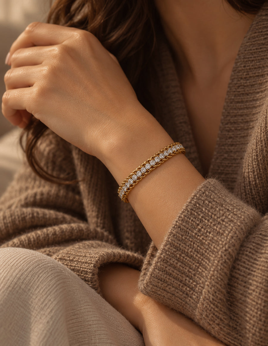 Chain Link Icing Bracelet