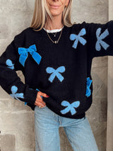 Angel Velvet Bow Sweater