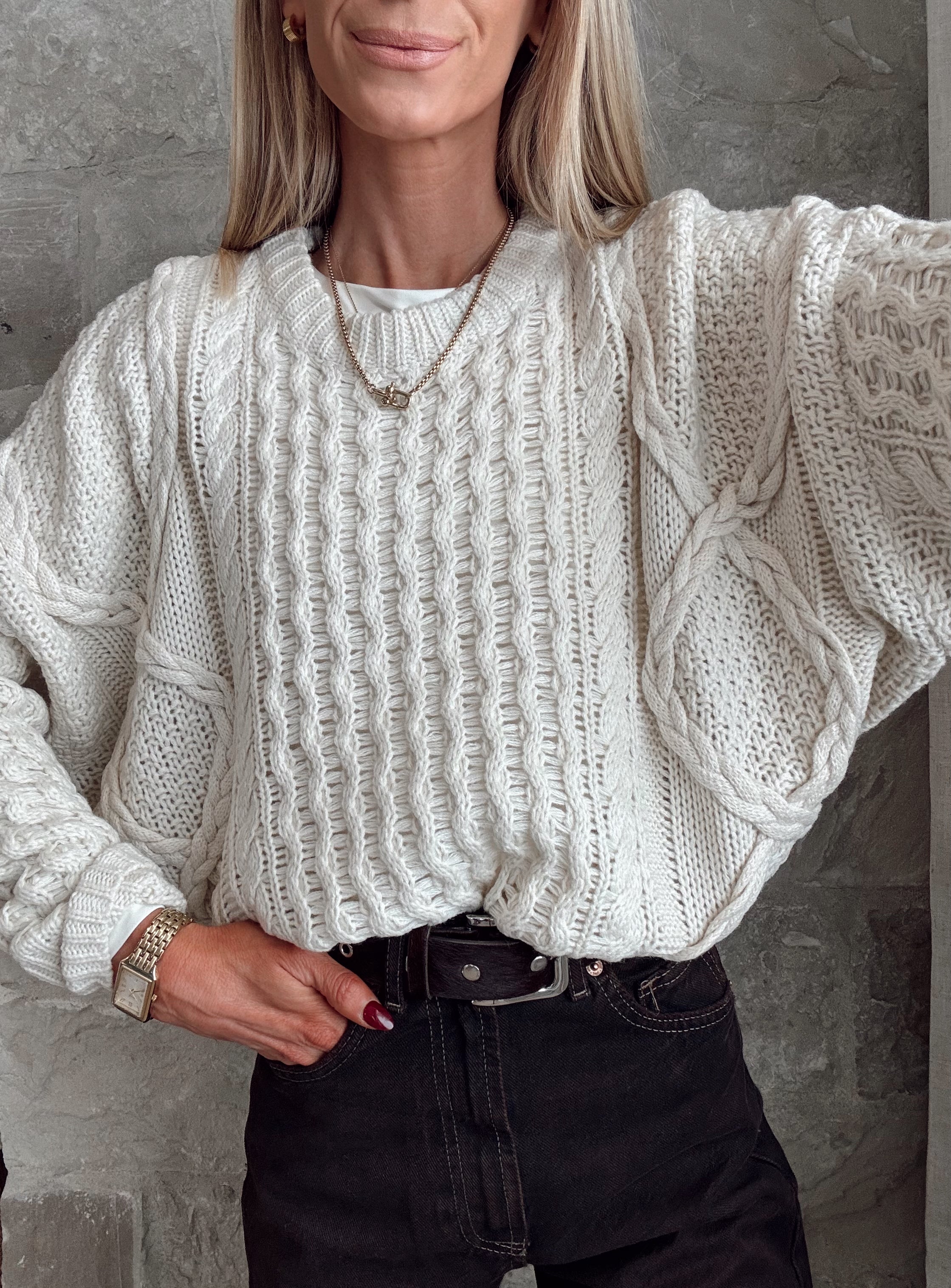 Katelynn Cable Knit Sweater