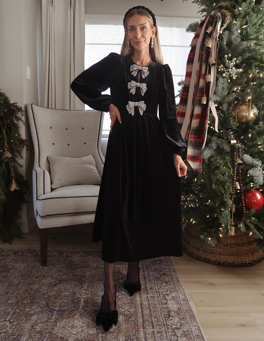 Jena Velvet Midi Dress