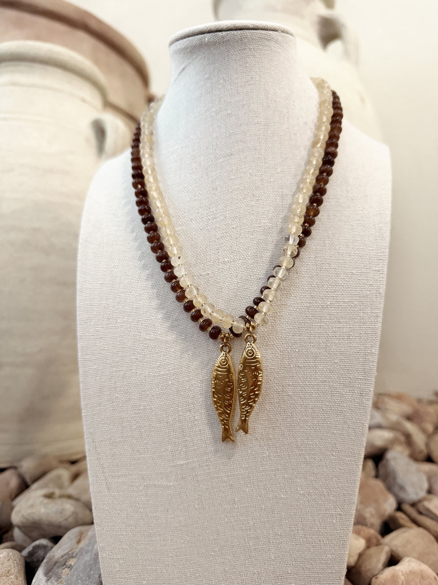 Bora Bora Beaded Fish Necklace