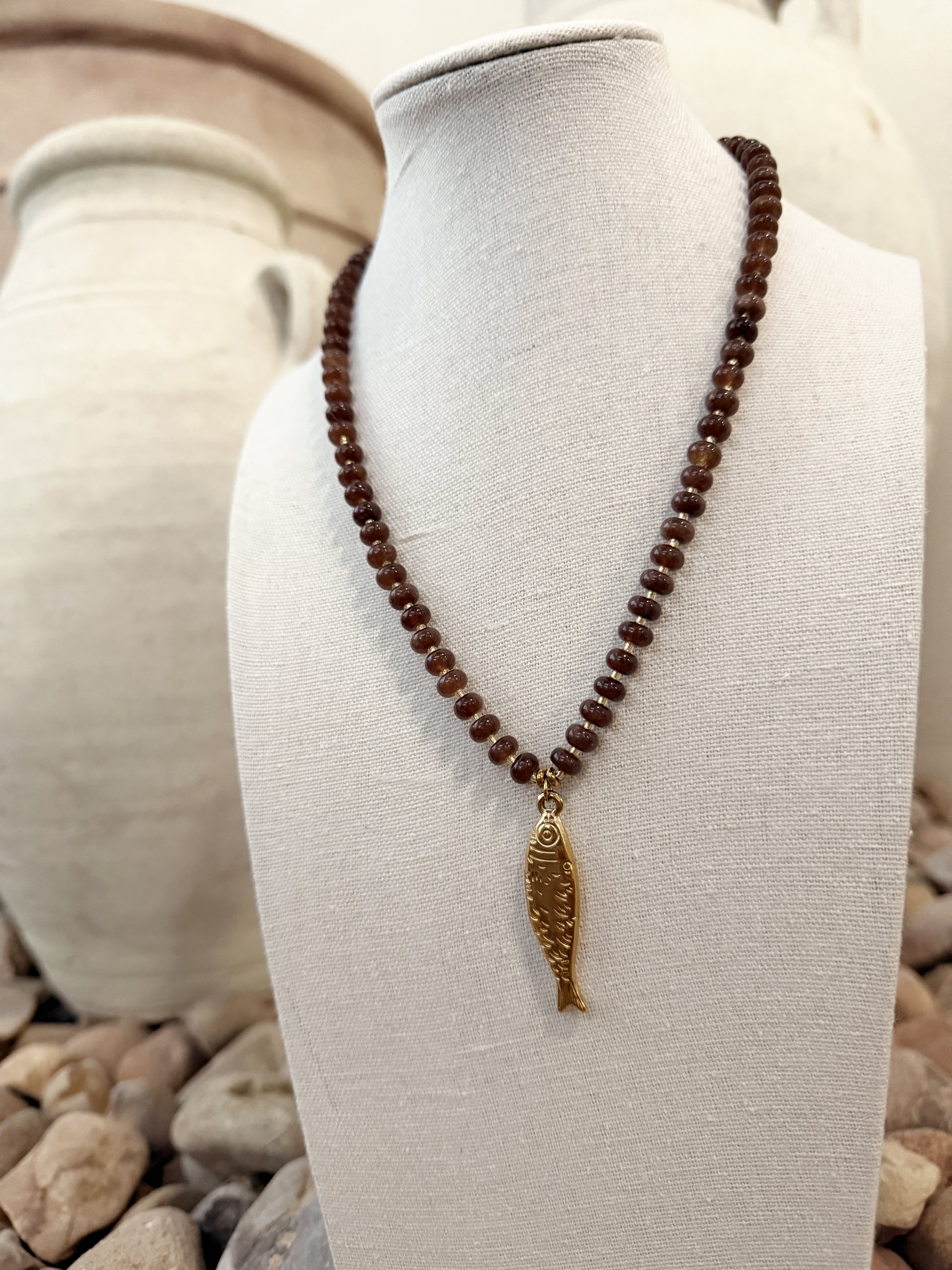 Bora Bora Beaded Fish Necklace