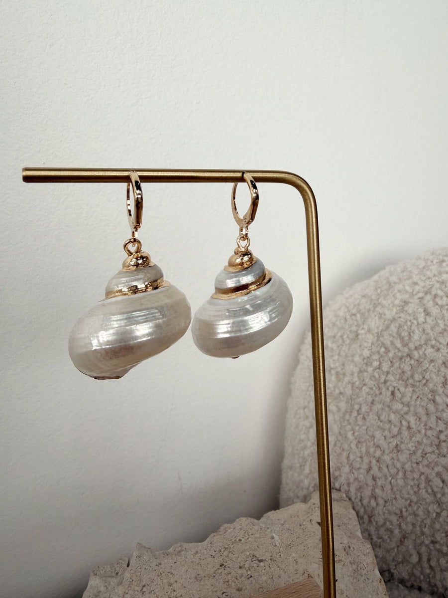 Destin Large Seashell Drop Earring