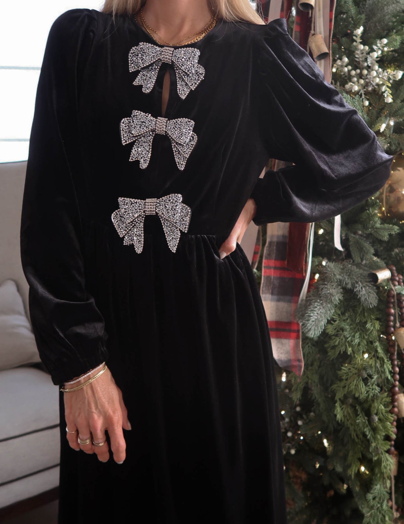 Jena Velvet Midi Dress