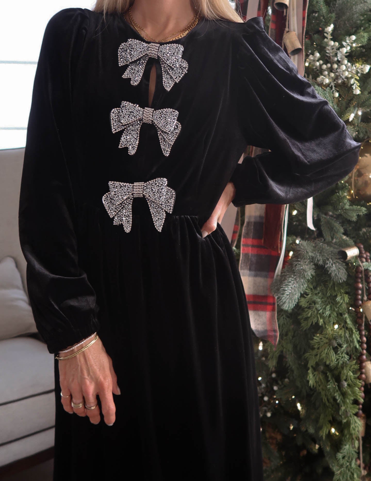 Jena Velvet Midi Dress