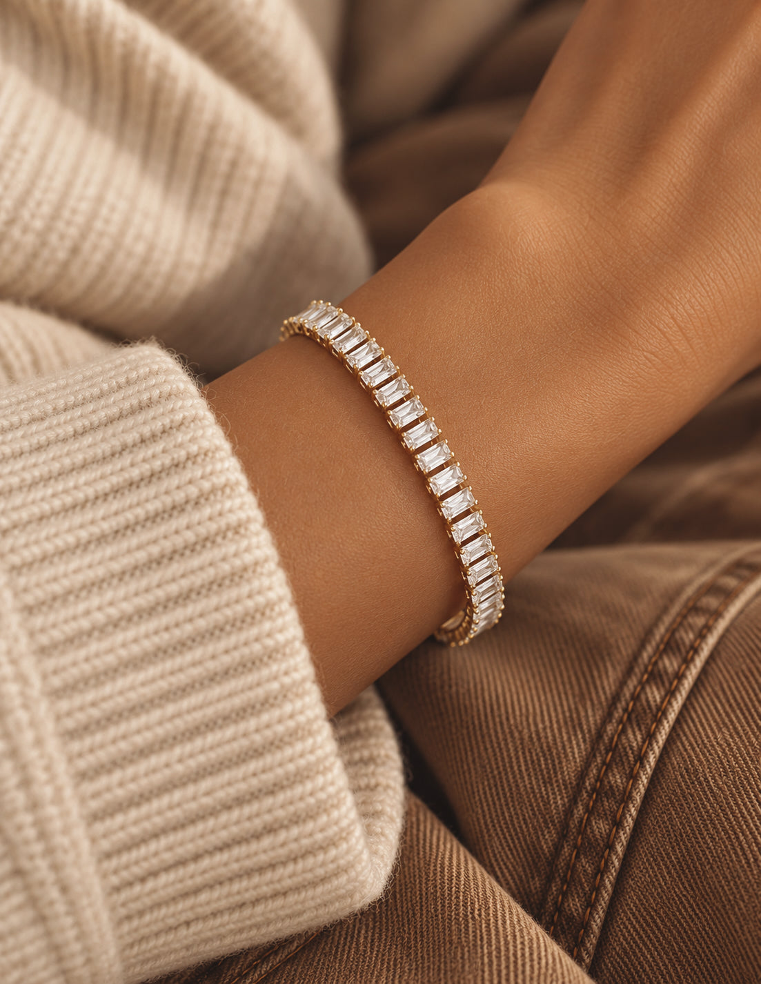 Berlin Baguette Tennis Bracelet