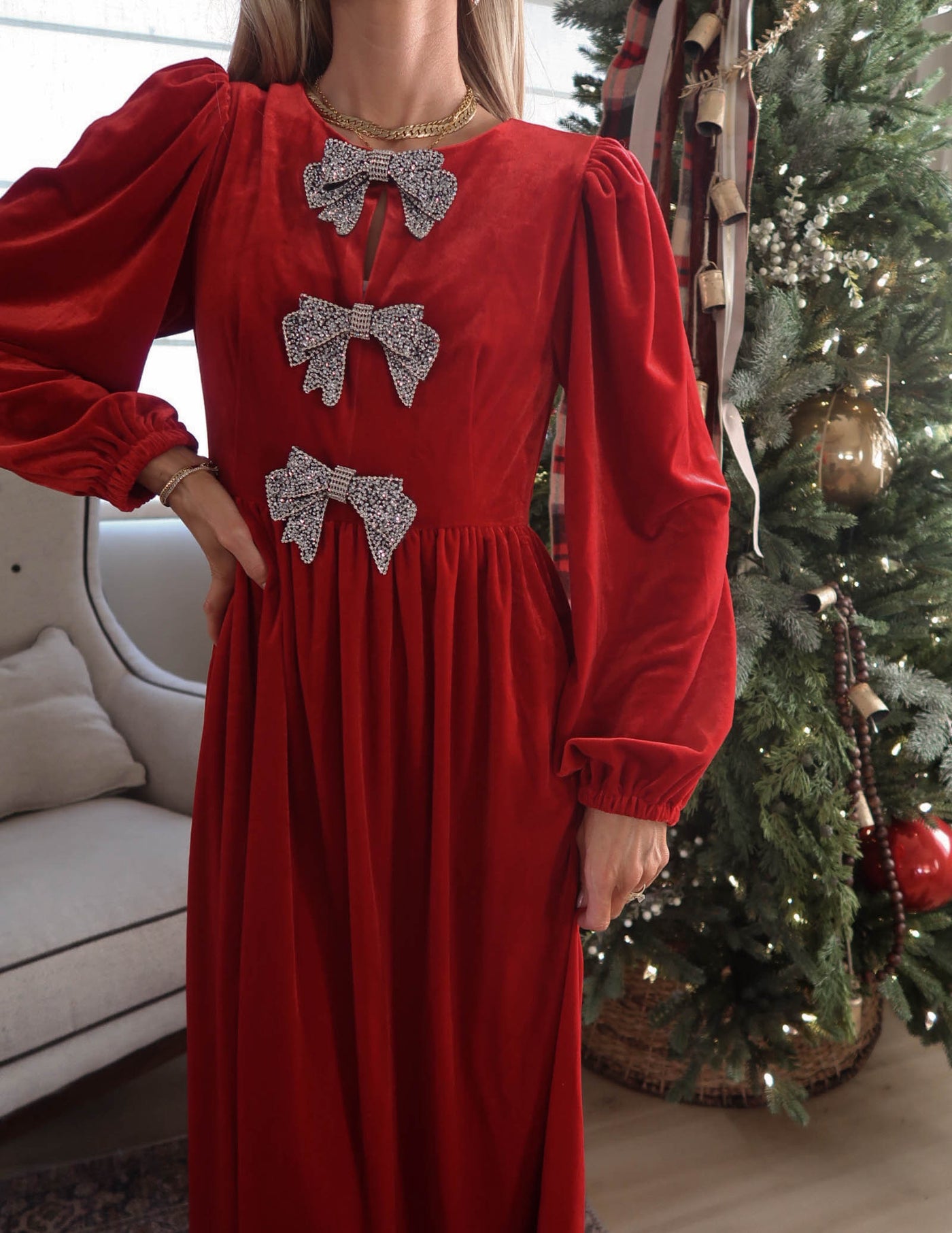 Jena Velvet Midi Dress