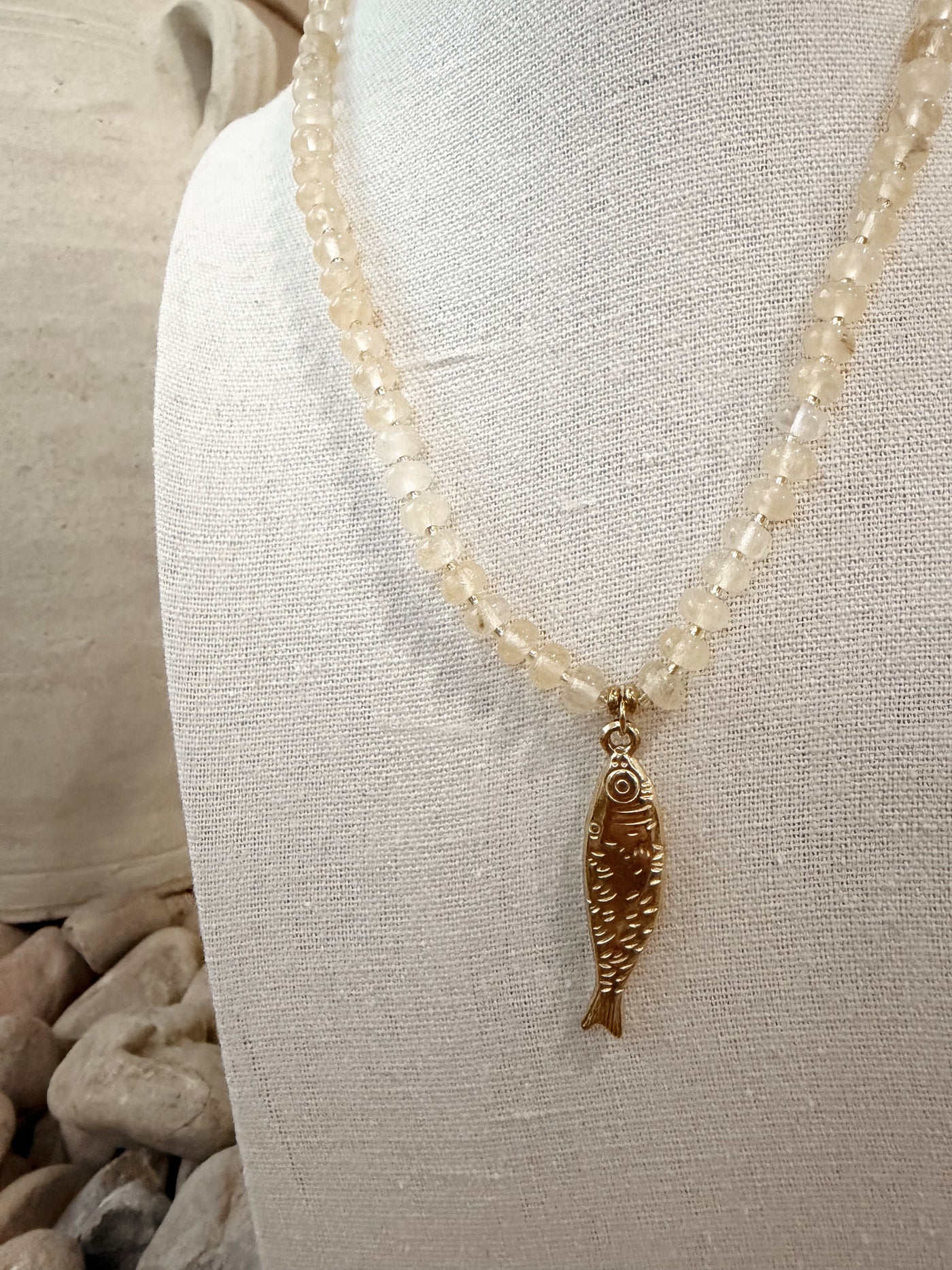 Bora Bora Beaded Fish Necklace