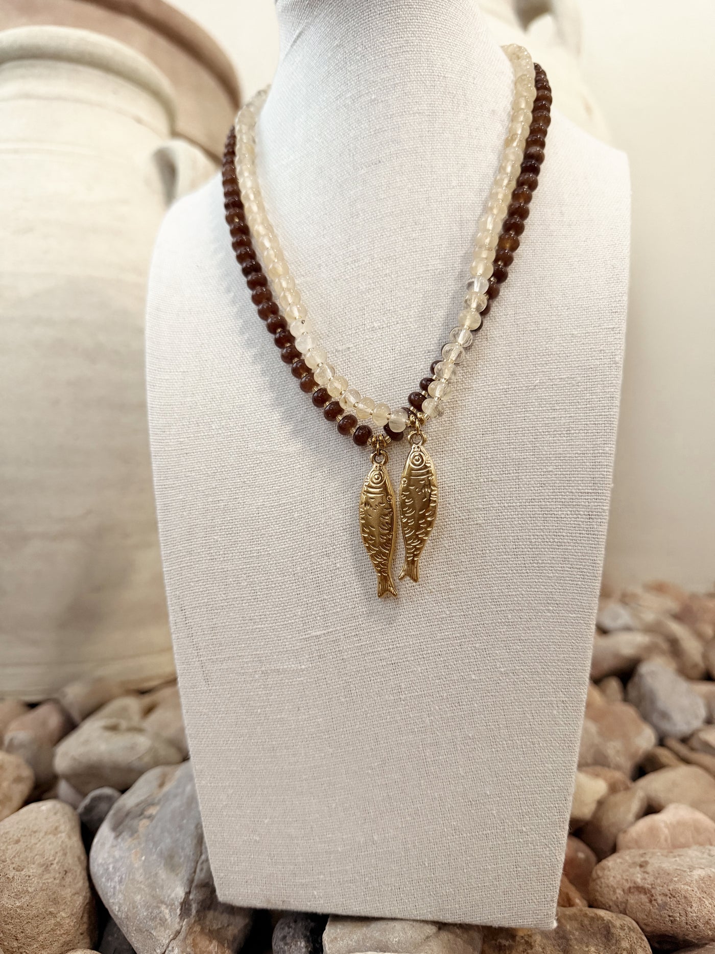Bora Bora Beaded Fish Necklace