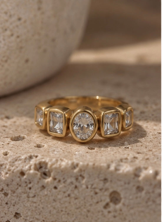 Zoe Multi Gem Ring