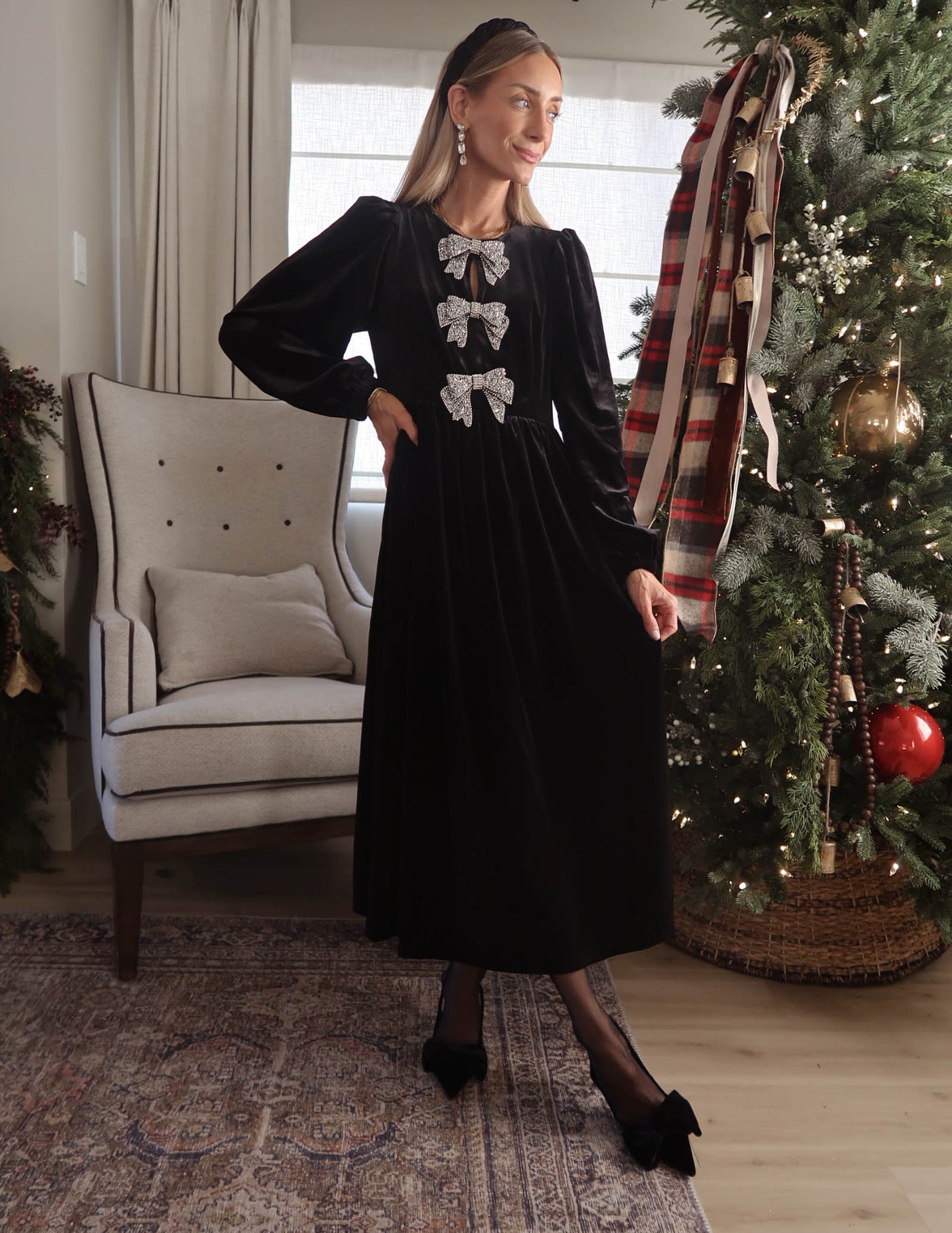 Jena Velvet Midi Dress