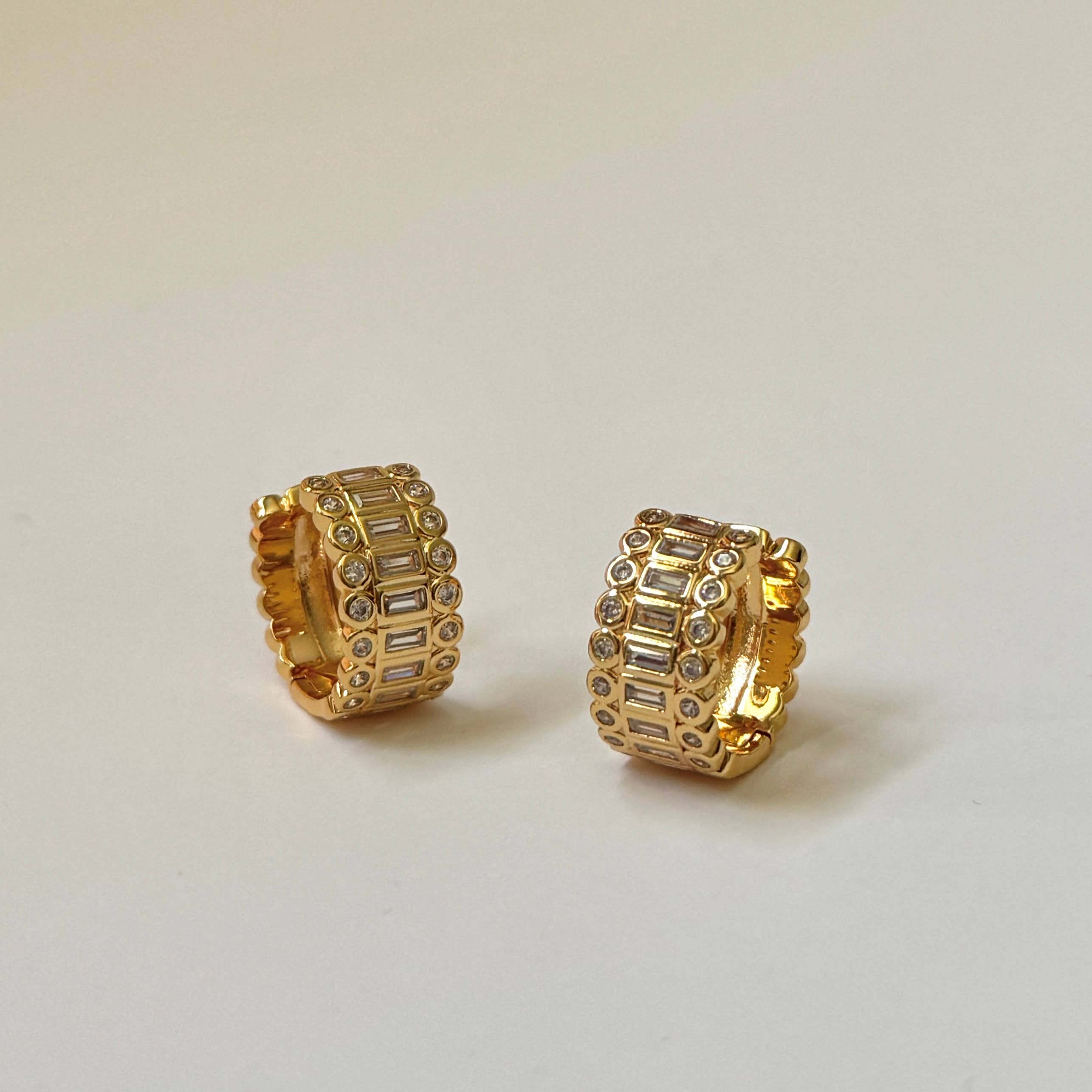 Velour Gold Hoops