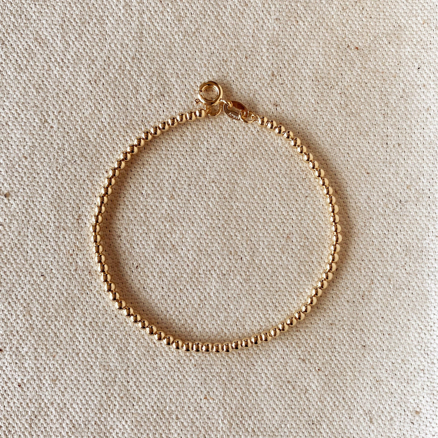 Golden Glow Beaded Bracelet