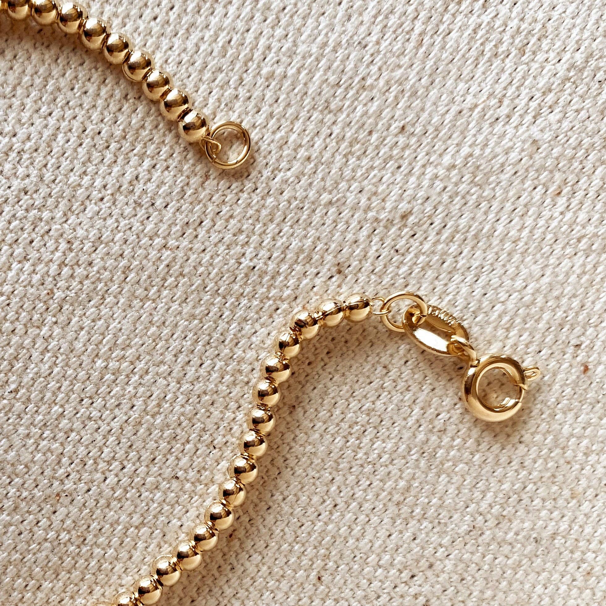 Golden Glow Beaded Bracelet