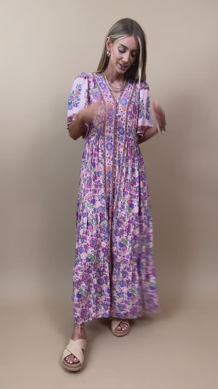 Siena Floral Midi Dress