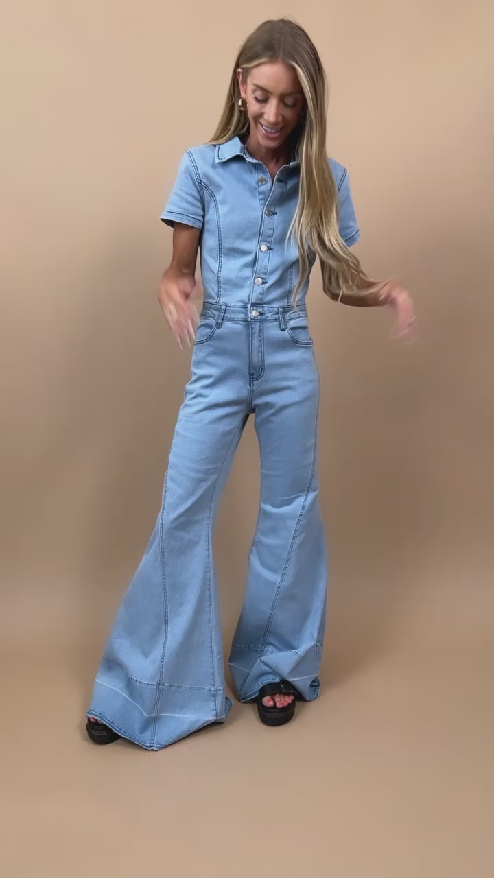 Jaylani Denim Jumpsuit