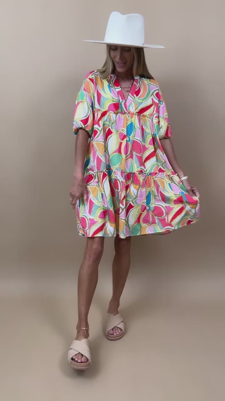 Poplin Floral Dress