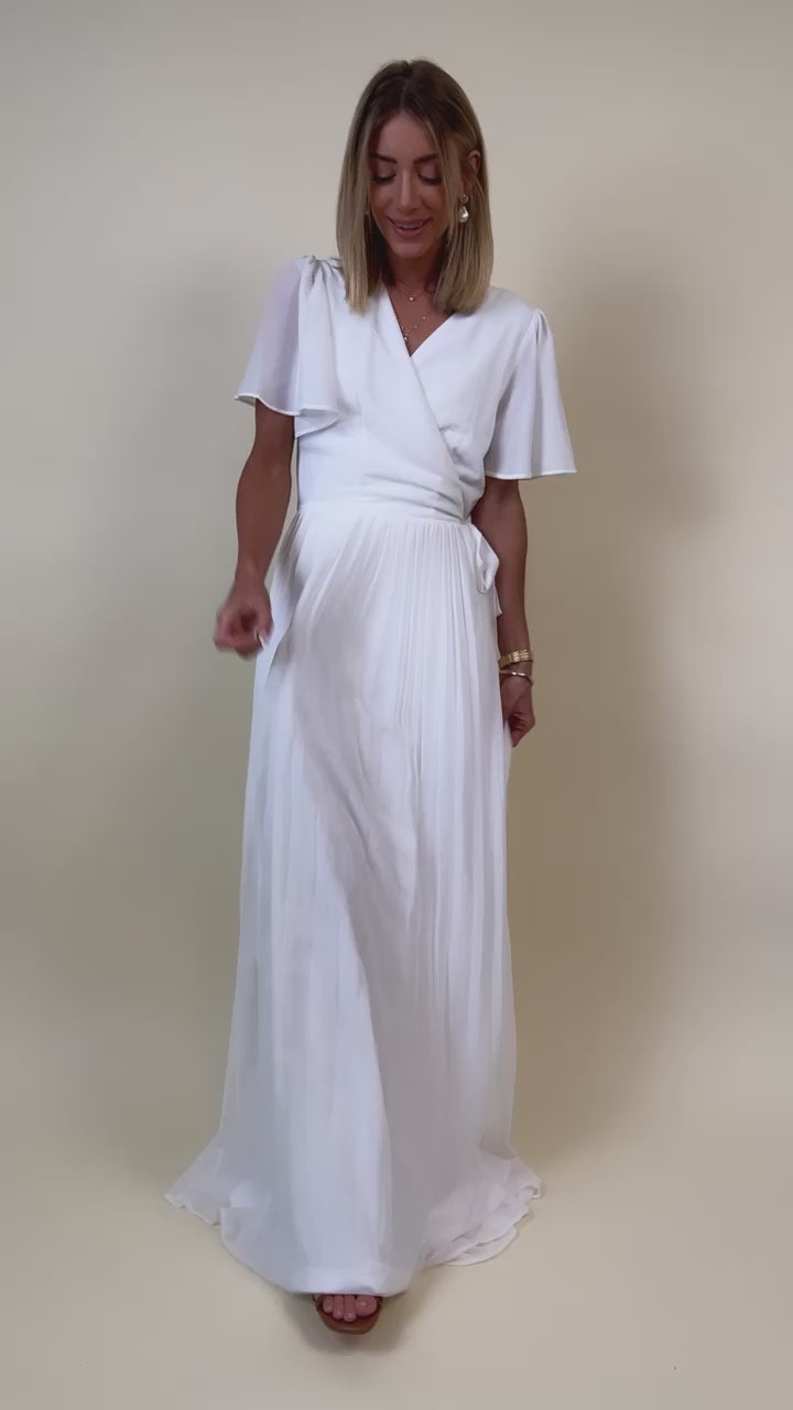 Brigitte Pleated Maxi Dress