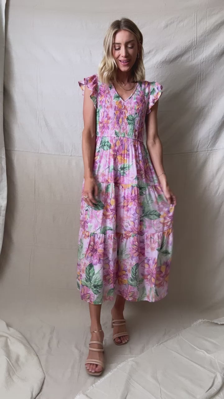 Eloisa Floral Midi Dress