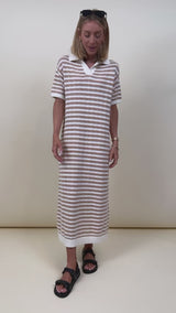 Billie Striped Midi Dress