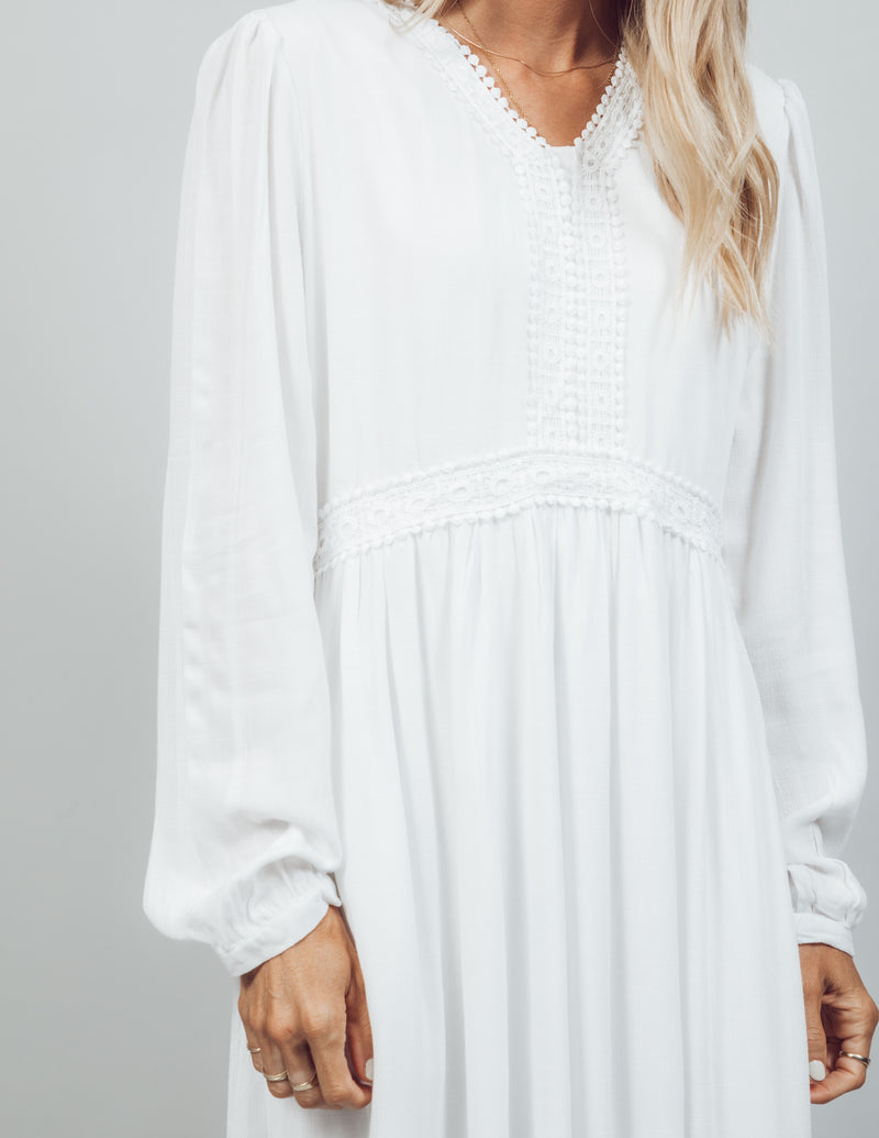 Enchanted Lace Embroidered Maxi Dress