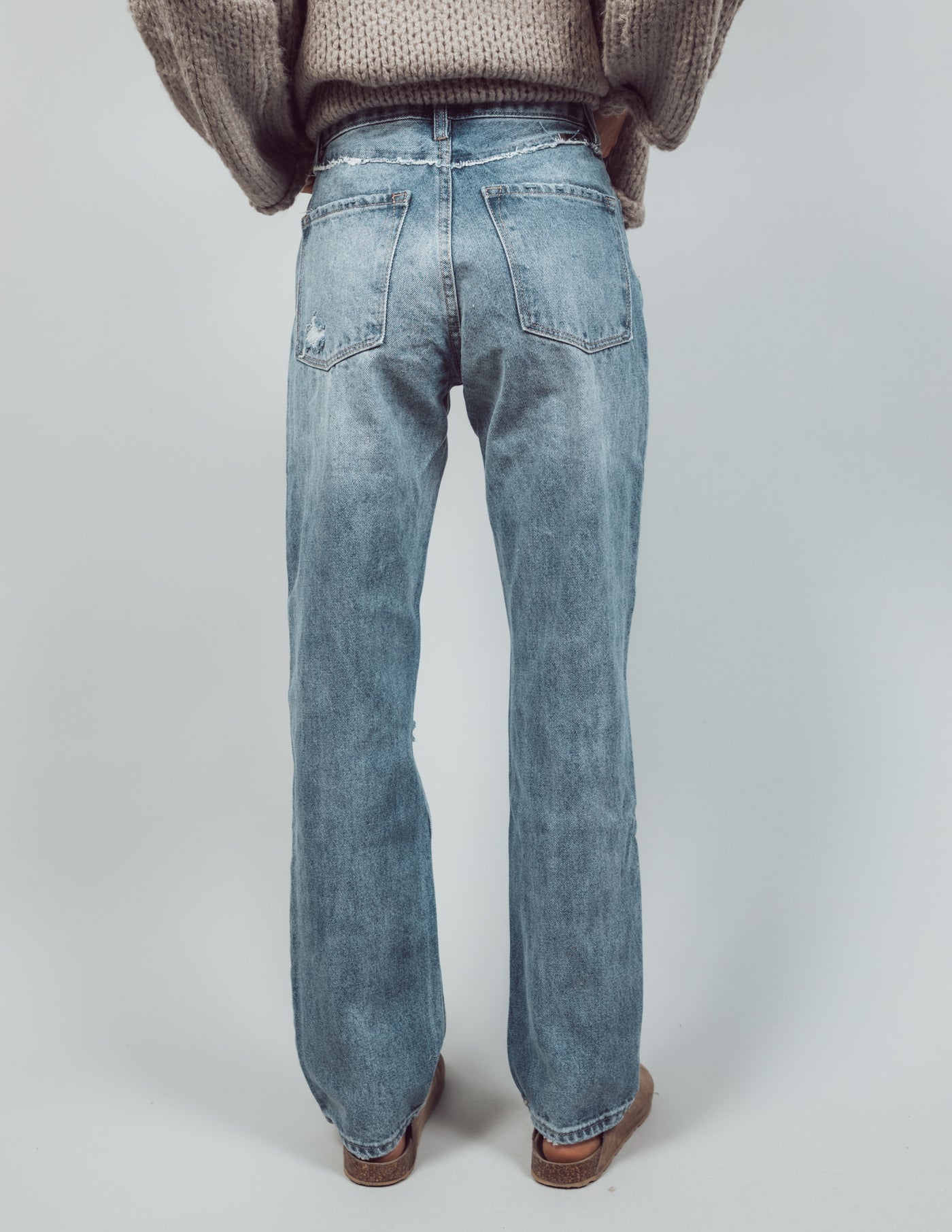 Lavelle Distressed Straight Denim