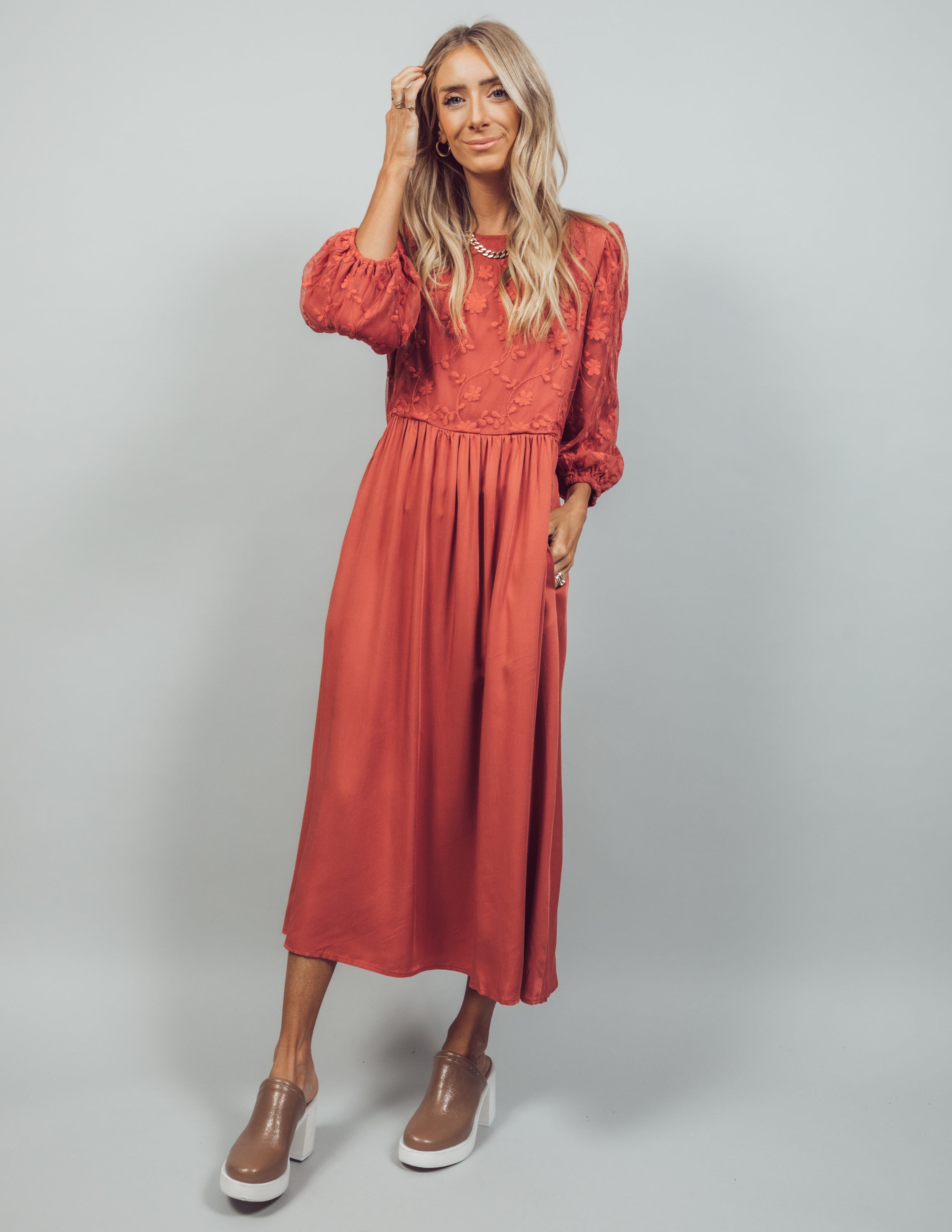 Annalise Embroidered Dress