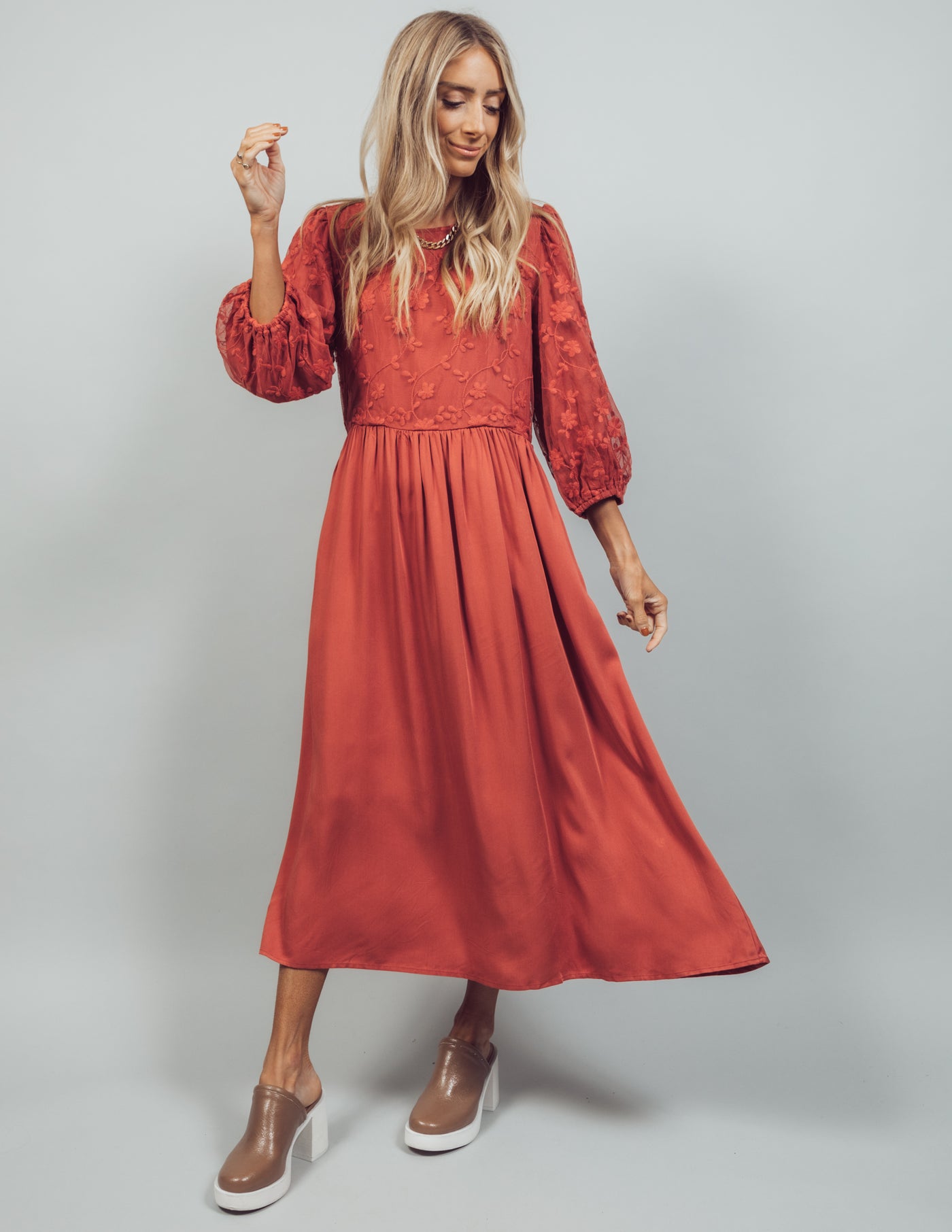 Annalise Embroidered Dress