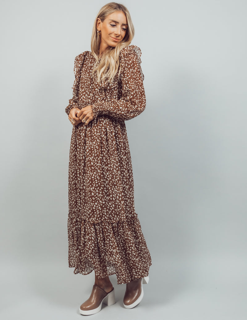 Sylvia Leopard Printed Dress