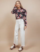 Evolet Floral Sweater