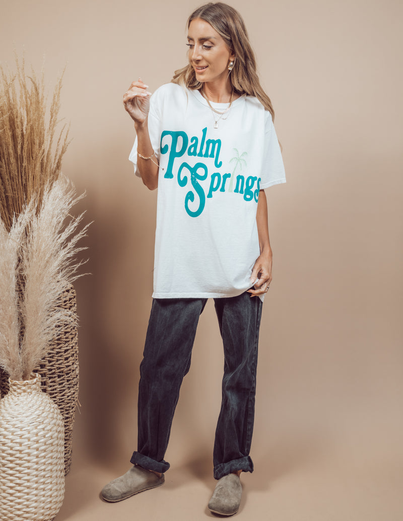 Palm Springs Oversized Graphic Tee