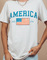 American Flag Graphic Tee