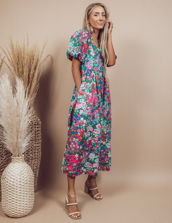Zaylee Floral Midi Dress
