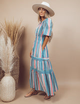 Romina Striped Maxi Dress