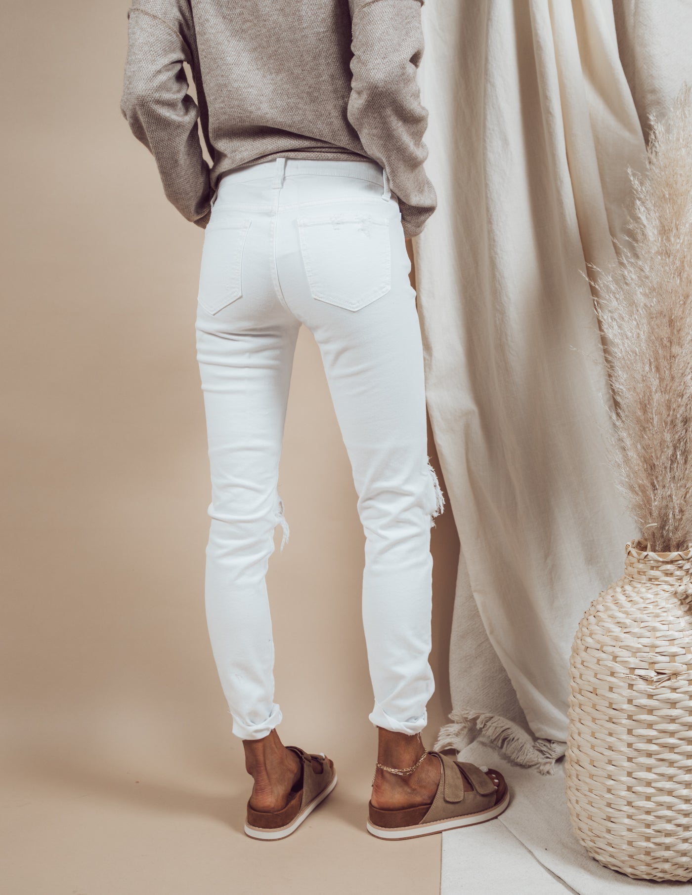 White Smoke Skinny Jeans