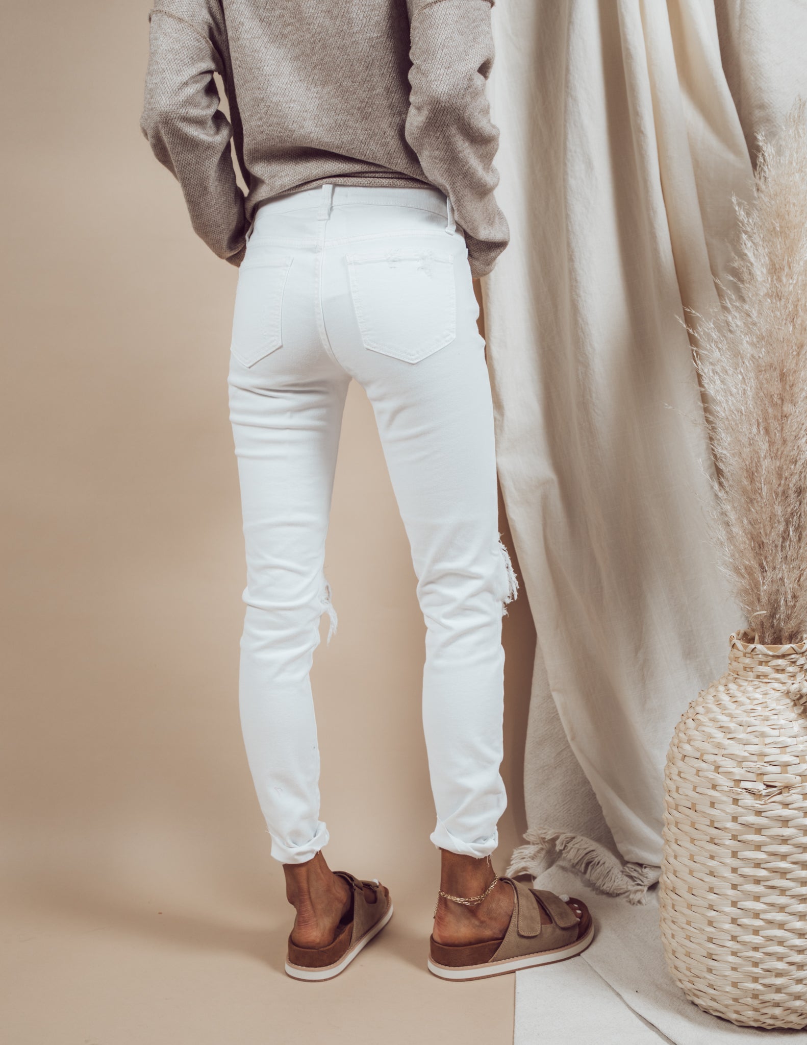 White Smoke Skinny Jeans