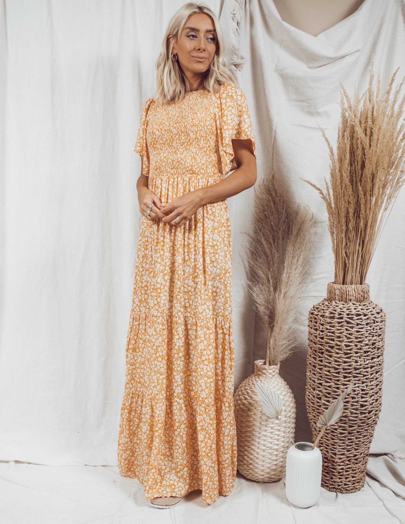 Laxi Printed Maxi Dress