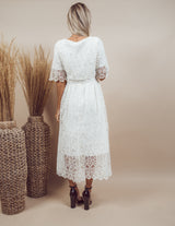 Chandra Lace Midi Dress