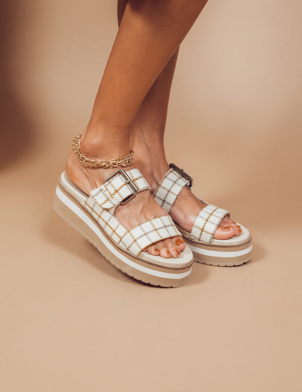 Teresa Patterned Platform Sandal