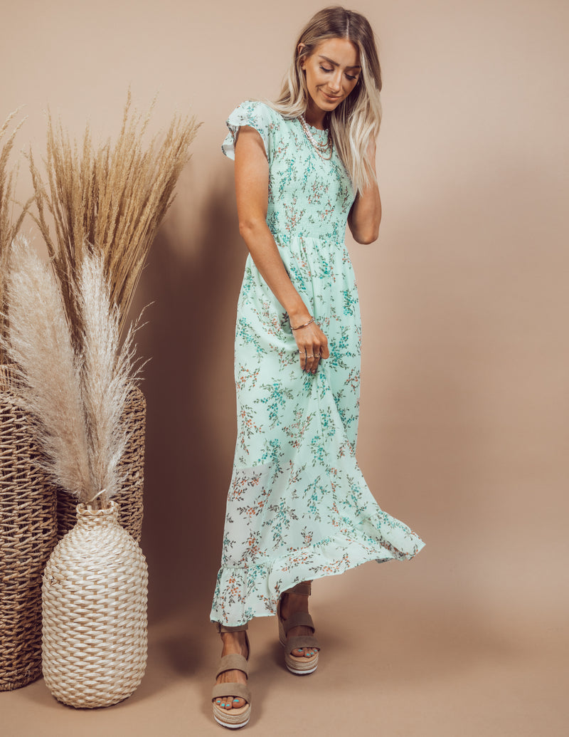 Mina Ruffle Floral Dress