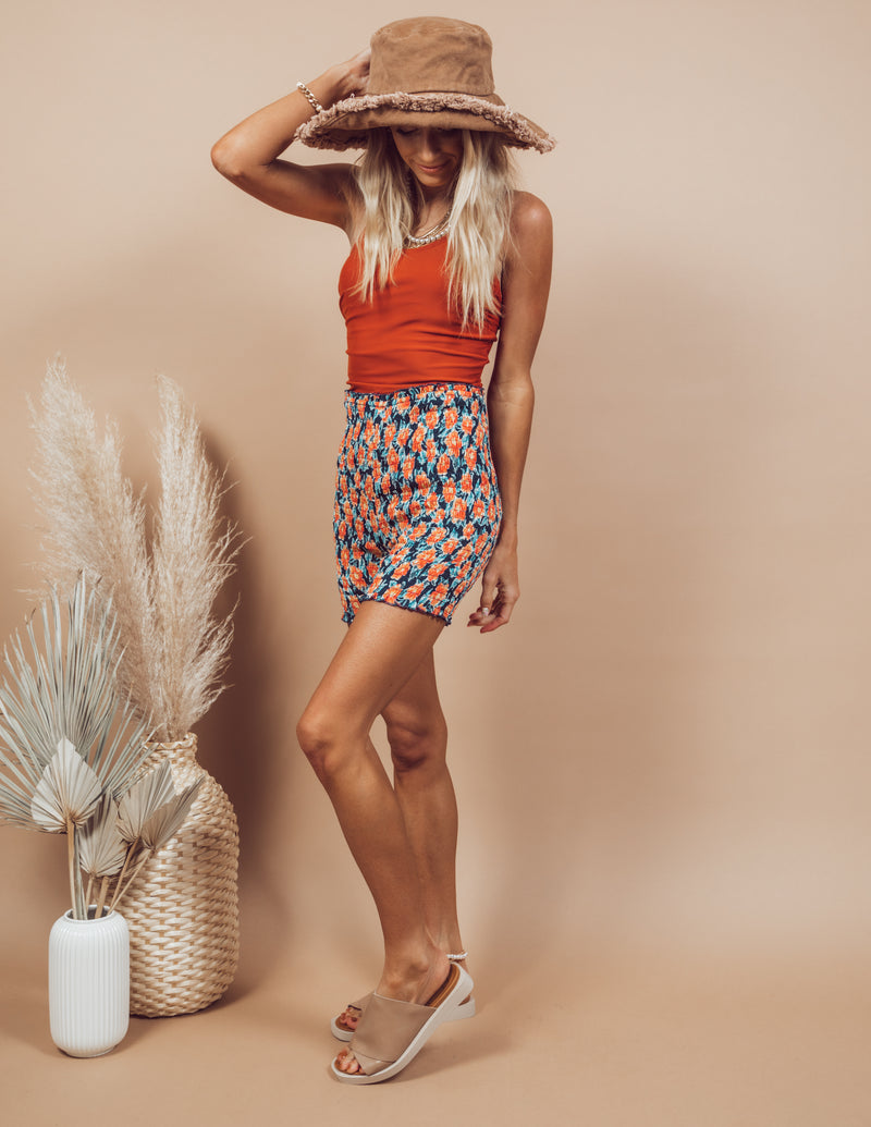Maristy Floral Printed Shorts